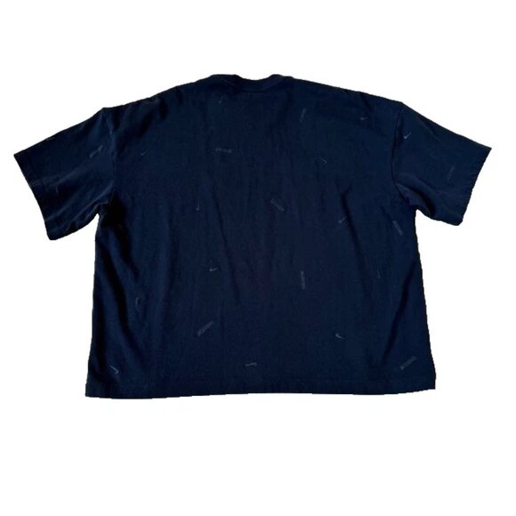 Nike x Jacquemas Mens M Logo Tee Navy Blue Short Sleeve T-Shirt Shirt Top Swoosh - Picture 5 of 6